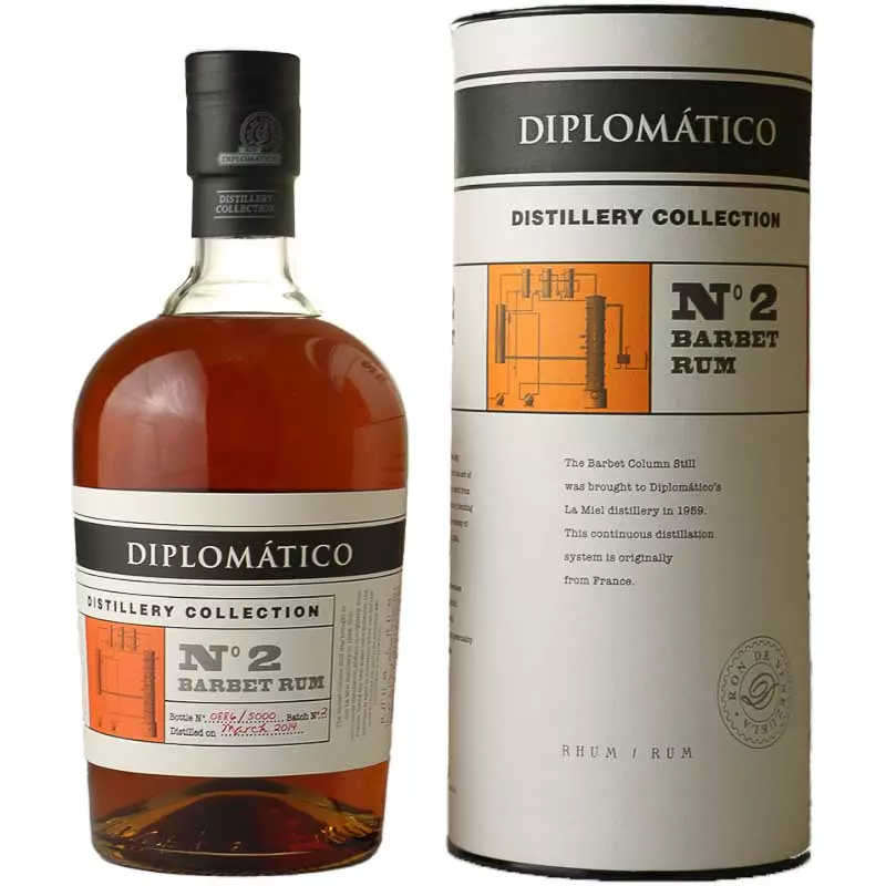 Diplomatico n°2 barbet distillery collection rum 47% 70cl