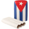 Sigarenetui Cubaanse vlag leder