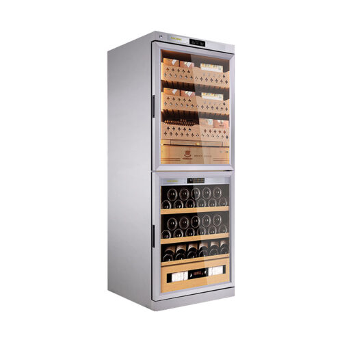 Raching fj-w36b rvs elektrische wijn + humidor kabinet