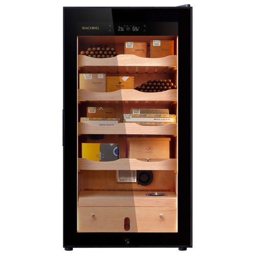 ma50a elektrische humidor sigarenklimaatkast kabinet voorkant