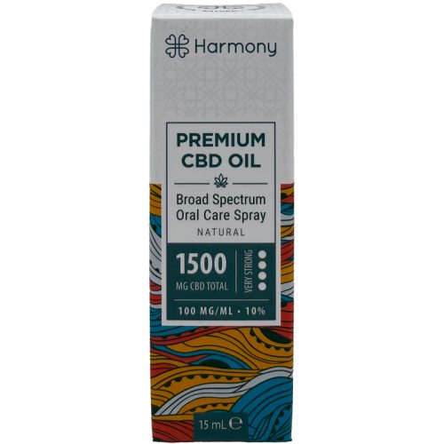 Harmony cbd olie mondverzorging spray natural 1500mg