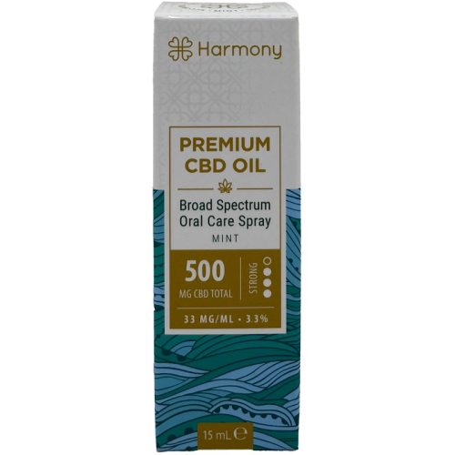 Harmony cbd olie mondverzorging spray mint 500mg