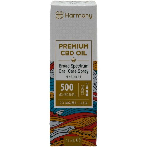 Harmony cbd olie mondverzorging spray natural 500mg