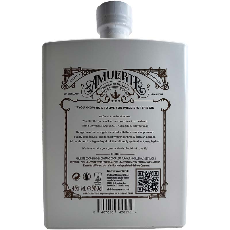 Amuerte premium distilled gin magnum fles 300cl 43%