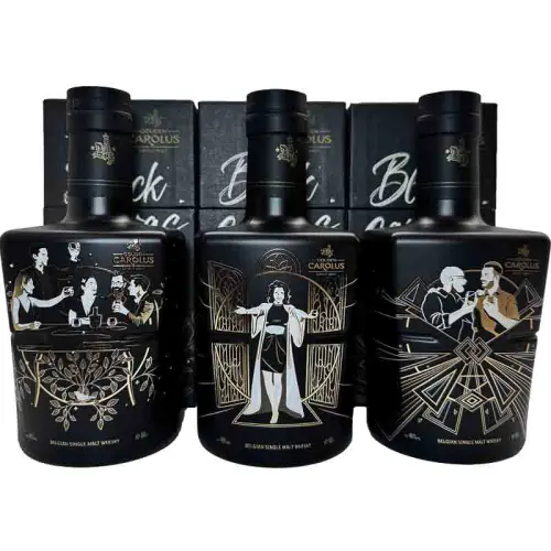 Gouden carolus whisky black canvas series set van 3 whiskyflessen van 50cl 46%