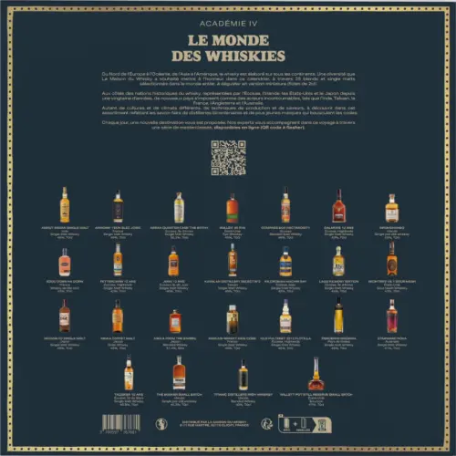 Le monde des whiskies adventskalender 2025 25x2cl achterkant