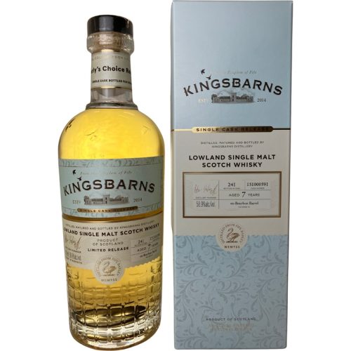 KINGSBARNS 7Y SINGLE CASK BOURBON BARREL CHARLY'S CHOICE #1 58,9% 70CL