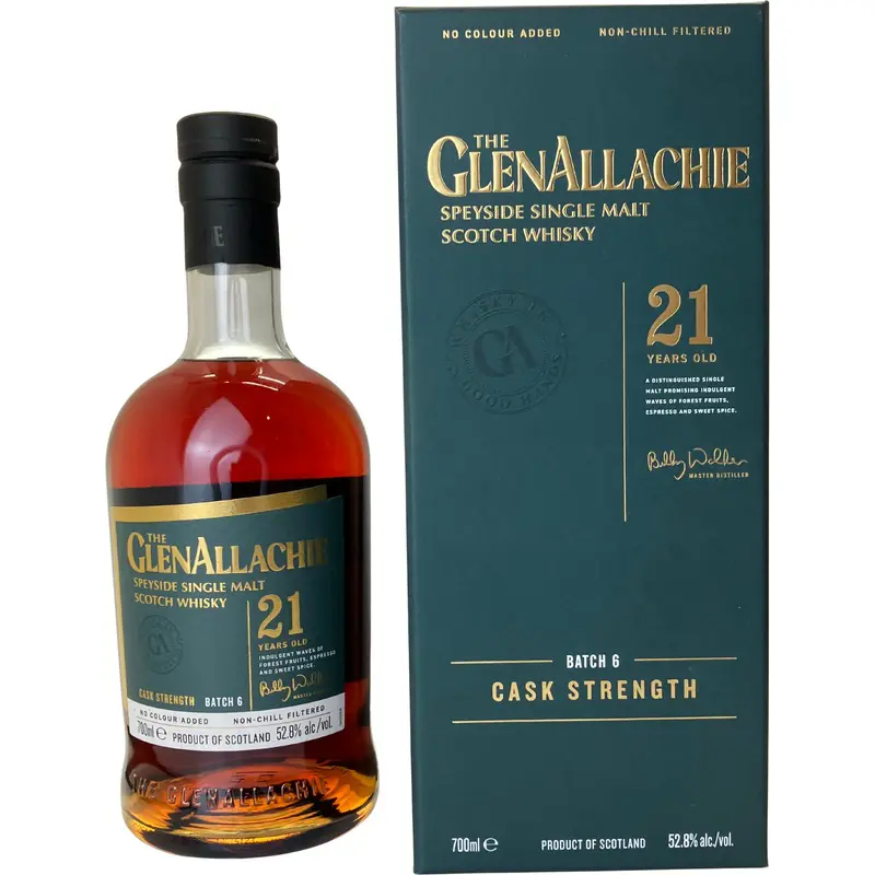 The glenallachie 21y batch 6 speyside single malt whisky 52,8% 70cl