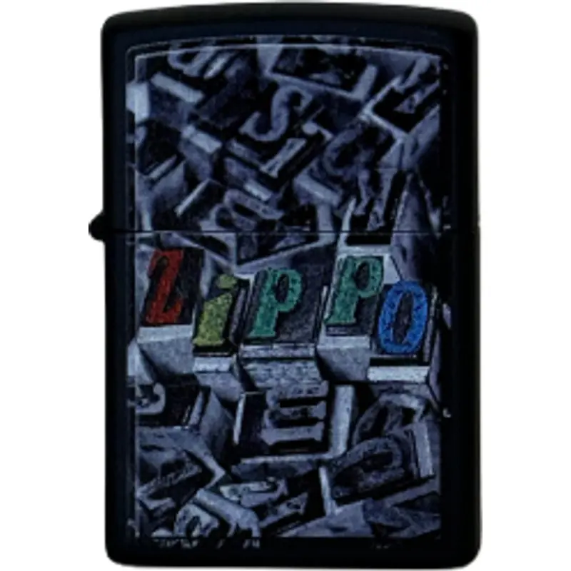 Zippo letterpress design 218 gasaansteker