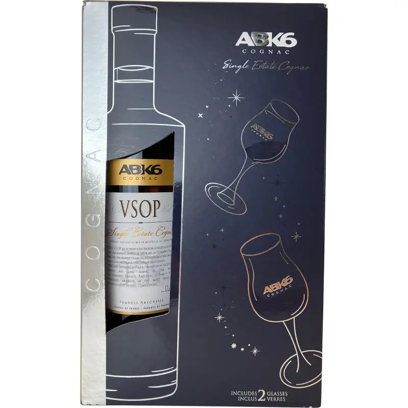 Abk6 vsop 40% 70cl + 2 glasses