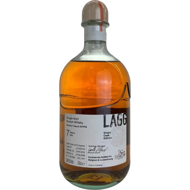Lagg single cask 2019 7y 59,3% nectar 70cl