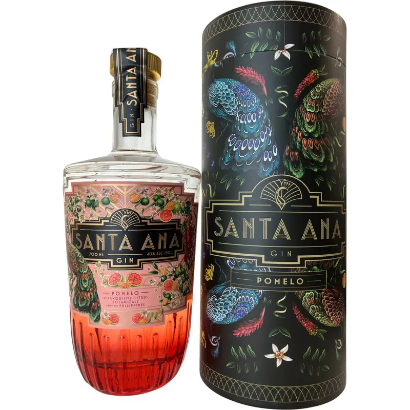 Santa ana gin pomelo 40% 70cl + tube
