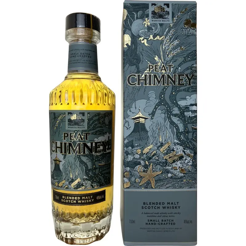 Wemyss malts peat chimney blended malt 46% 70cl